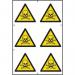 Danger of Death Symbolssapp (100 X 100 Mm) Pack of 6 422825