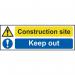Construction Site Keepout - 1.2 mm Recyclable Pp (600 X 200 Mm) 422854