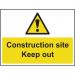 Construction Site Keepout - 1.2 mm Recyclable Pp (600 X 450 Mm) 422873