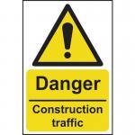 Danger Constructiontraffic - 1.2 mm Recyclable Pp (200 X 300 Mm) 422876