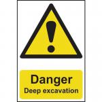 Danger Deep Excavation- 1.2 mm Recyclable Pp (400 X 600 Mm) 422878