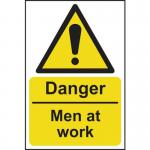 Danger Men at Work- 1.2 mm Recyclable Pp (400 X 600 Mm) 422892
