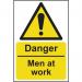 Danger Men at Work- 1.2 mm Recyclable Pp (400 X 600 Mm) 422892