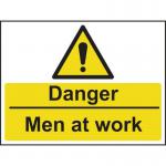 Danger Men at Work- 1.2 mm Recyclable Pp (600 X 450 Mm) 422893
