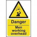 Danger Men Workingoverhead - 1.2 mm Recyclable Pp (400 X 600 Mm) 422902