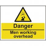 Danger Men Workingoverhead - 1.2 mm Recyclable Pp (600 X 450 Mm) 422903