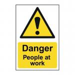 Danger People Atwork - 1.2 mm Recyclable Pp (400 X 600 Mm) 422908