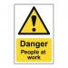 Danger People Atwork - 1.2 mm Recyclable Pp (400 X 600 Mm) 422908