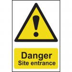 Danger Site Entrance- Pp (400 X 600 Mm) 422917