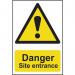 Danger Site Entrance- Pp (400 X 600 Mm) 422917