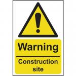 Warning Constructionsite - 1.2 mm Recyclable Pp (200 X 300 Mm) 422920