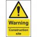 Warning Constructionsite - 1.2 mm Recyclable Pp (200 X 300 Mm) 422920