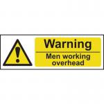 Warning Men Workingoverhead - 1.2 mm Recyclable Pp (600 X 200 Mm) 422921
