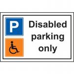 Disabled Parkingonly - Sapp (300 X 200 Mm) 422925
