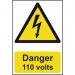 Danger 110 Volts- Sapp (200 X 300 Mm) 422927