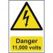 Danger 11000 Volts- Sapp (200 X 300 Mm) 422930