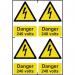 Danger 240 Voltssapp (100 X 150 Mm) Pack of 4 422945