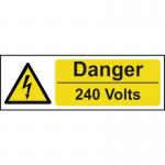 Danger 240 Volts- 1.2 mm Recyclable Pp (300 X 100 Mm) 422948