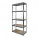 RB BOSS Galvanised botless shelving with MDF shelves - 250kg per shelf 422953