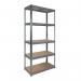 RB BOSS Galvanised botless shelving with MDF shelves - 250kg per shelf 422954