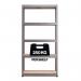 RB BOSS Galvanised botless shelving with MDF shelves - 250kg per shelf 422954