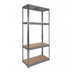 RB BOSS Galvanised botless shelving with MDF shelves - 300kg per shelf 422956