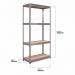 RB BOSS Galvanised botless shelving with MDF shelves - 300kg per shelf 422956