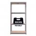 RB BOSS Galvanised botless shelving with MDF shelves - 300kg per shelf 422956