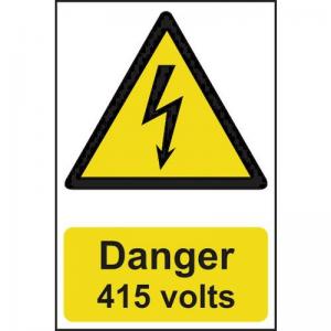 Danger 415 Volts - Sapp 200 X 300mm 422973
