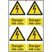 Danger 440 Voltssapp (100 X 150 Mm) Pack of 4 422985