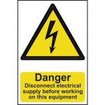 Danger Disconnect Electrical Supplybefore Working on This Equipment - Sapp (200 X 300 Mm) 423005