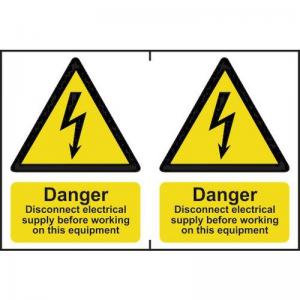 Danger Disconnect Electrical Supply Before Working On This Equipment -
