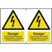 Danger Disconnect Electrical Supplybefore Working on This Equipment - Sapp (150 X 200 Mm) Pack of 2 423007