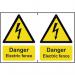 Danger Electric Fencesapp (150 X 200 Mm) Pack of 2 423011