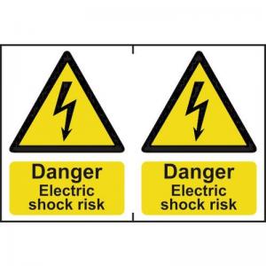 Danger Electric Shock Risk - Sapp 150 X 200mm Pack Of 2 423019
