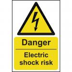 Danger Electric Shockrisk - 1.2 mm Recyclable Pp (200 X 300 Mm) 423020