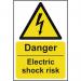 Danger Electric Shockrisk - 1.2 mm Recyclable Pp (200 X 300 Mm) 423020
