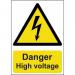 Danger High Voltage 1.2 mm Recyclable Pp (297 mm X 420 Mm) 423035