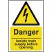 Danger Isolate Main Supplybefore Opening - Sav (200 X 300 Mm) 423039