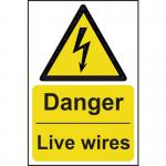 Danger Live Wires- 1.2 mm Recyclable Pp (200 X 300 Mm) 423049