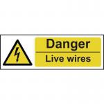 Danger Live Wires- Sav (300 X 100 Mm) 423054