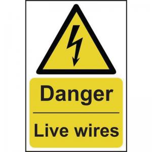 Danger Live Wires - Sav 400 X 600mm 423055