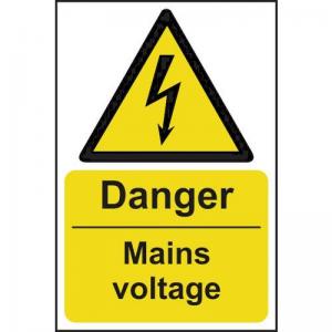 Danger Mains Voltage - Sav 200 X 300mm 423061