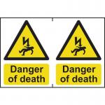 Danger of Deathsapp (150 X 200 Mm) Pack of 2 423067