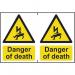 Danger of Deathsapp (150 X 200 Mm) Pack of 2 423067