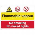 Flammable Vapour No Smokingor Naked Lights - Pp (600 X 400 Mm) 423079