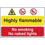 Highly Flammable No Smokingor Naked Lights - Pp (600 X 400 Mm) 423081