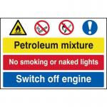 Petroleum Mixture No Smoking Switch Off Engine - Pp (600 X 400 Mm) 423085