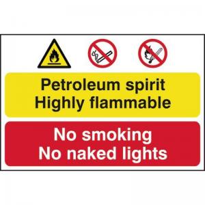 Petroleum Spirit No Smoking Or Naked Lights - Pp 600 X 400mm 423088