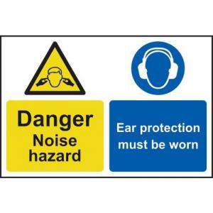Caution Noise Hazard Ear Protection Must Be Worn - Sapp 200 X 300mm